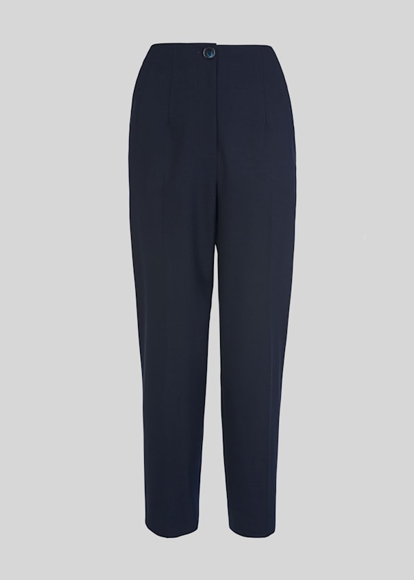 Navy Anita High Waist Trouser
