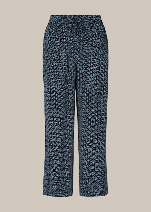 Lattice Print Trouser