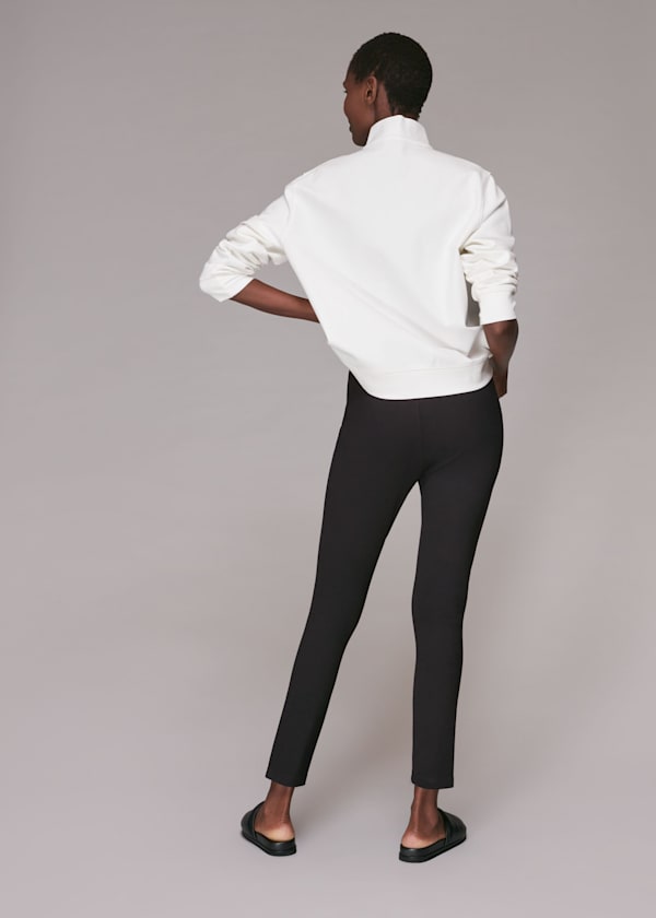 Black Classic Slim Ponte Trouser