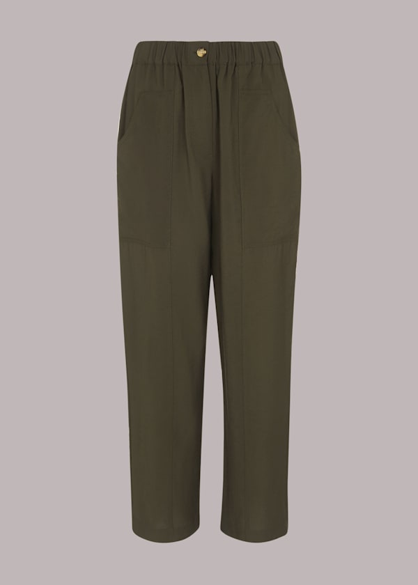 Khaki Easy Casual Trouser