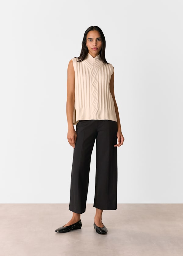 Black Camilla Wide Leg Trouser