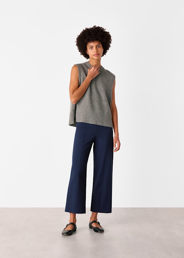 Navy Camilla Wide Leg Trouser