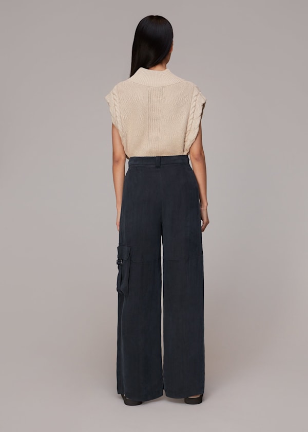 Washed Black Evie Pocket Pants 