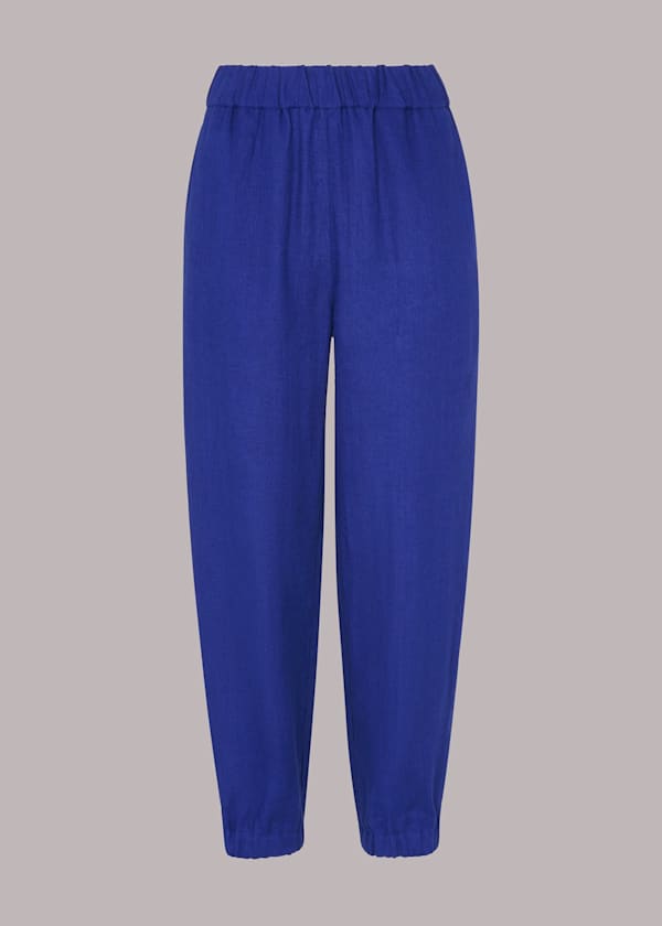 Blue Laura Linen Jogger