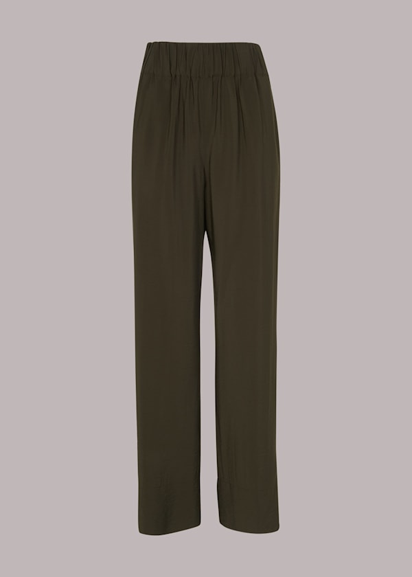 Khaki Nicola Full Length Pants