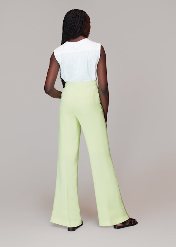 Lime Bella Pleat Front Trouser