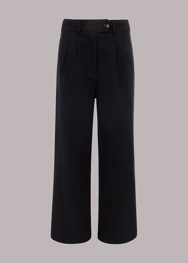 Black Robyn Cotton Trouser