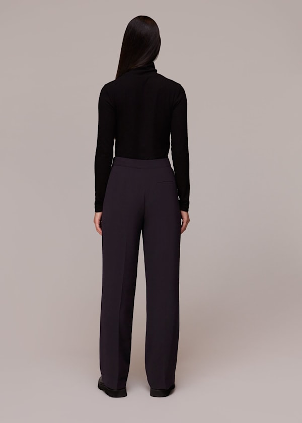 Aubergine Bella Pleated Pants 
