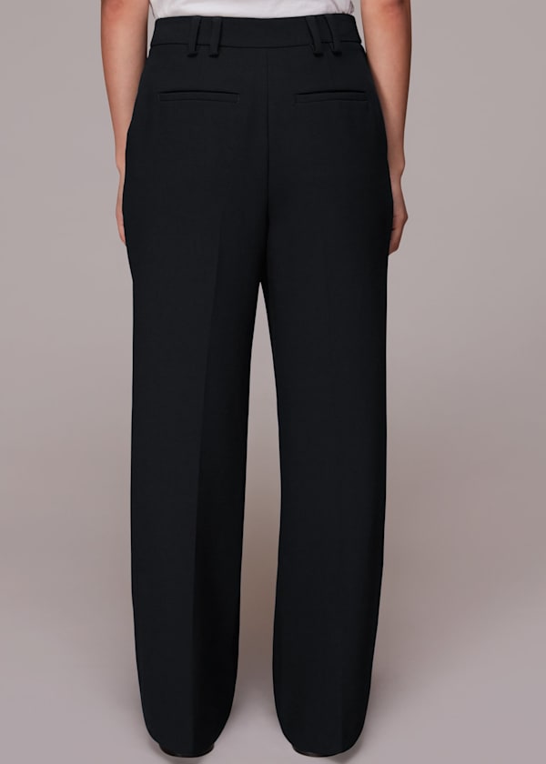 Black Cara Dropped Waist Trouser
