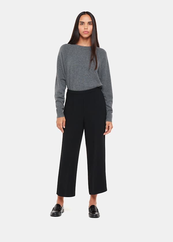 Wide Leg Cropped Trouser