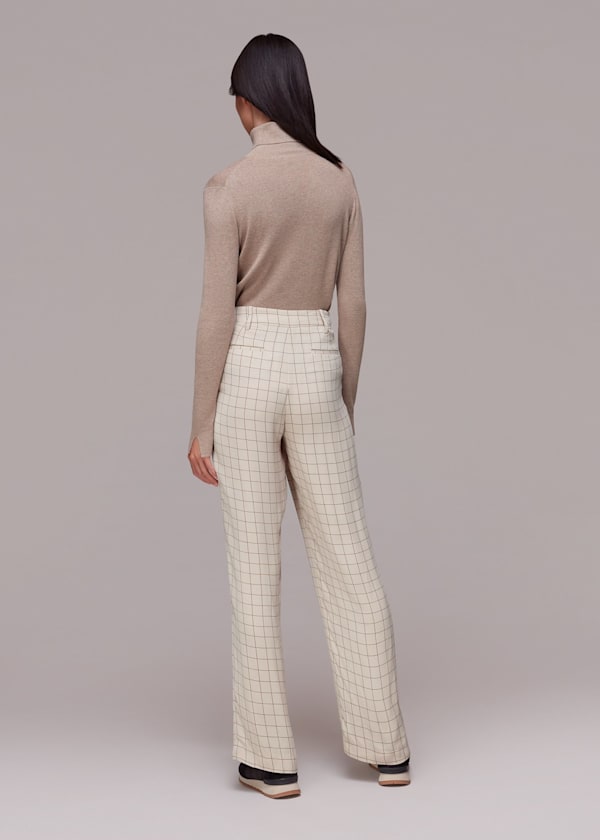 Multicolour Niamo Fine Grid Pants 