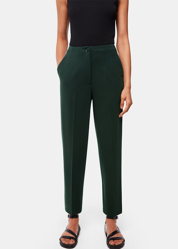 Dark Green Lila Ponte Trouser