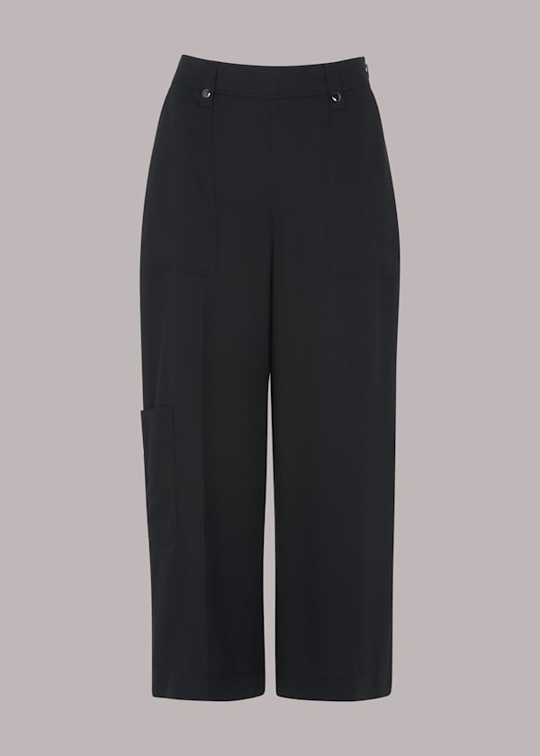 Black Kate Tencel Cargo Trouser