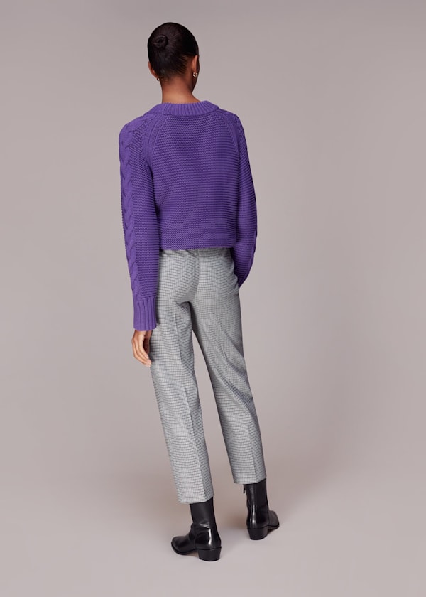 Multicolour Lila Check Pants 