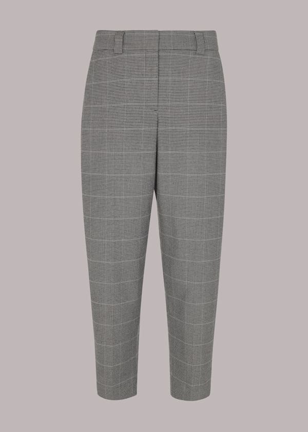 Lucie Check Cigarette Trouser