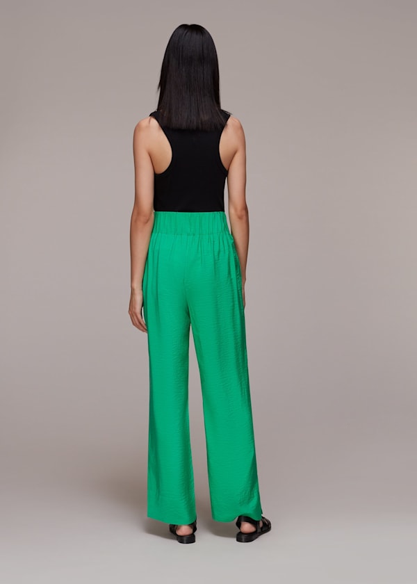 Green Nicola Elasticated Trouser
