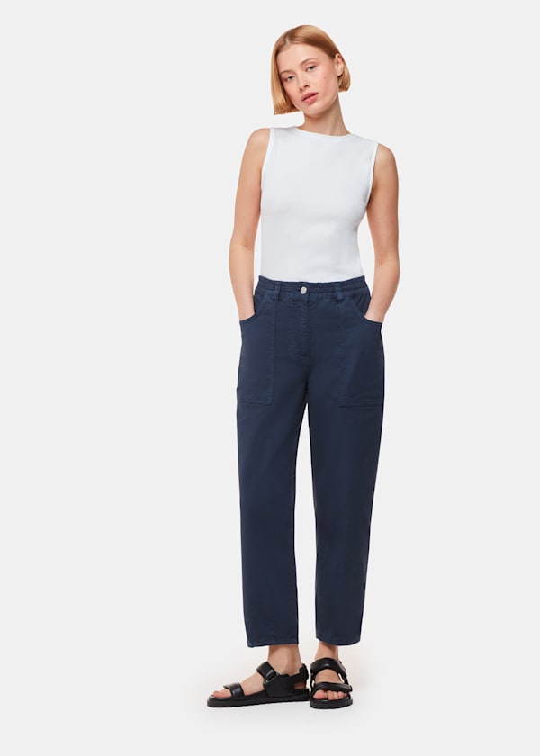Navy Tessa Casual Pants 
