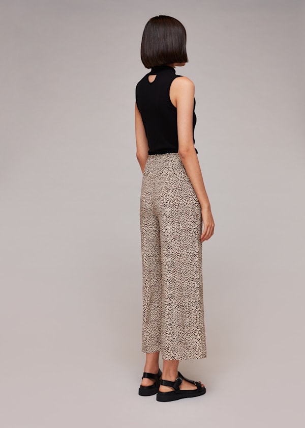 Dashed Leopard Print Pants 