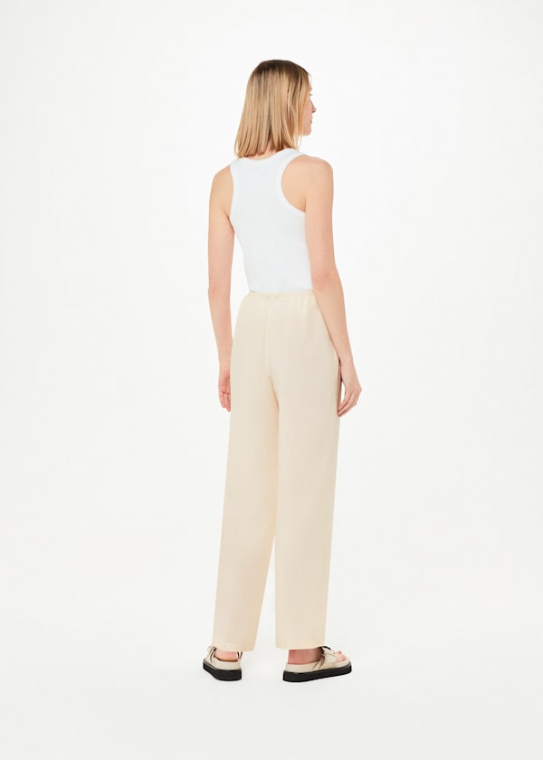 Ivory Anika Tie Front Pants 