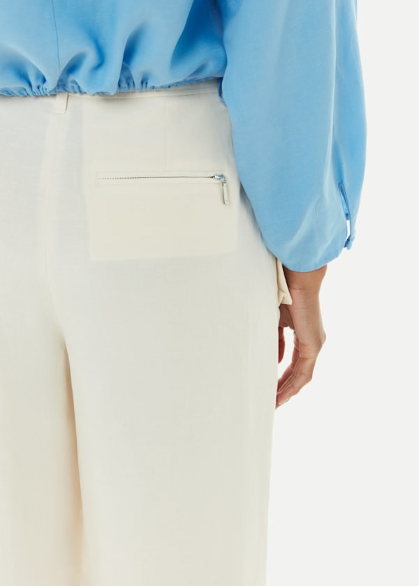 Neutral Flora Pocket Detail Pants 