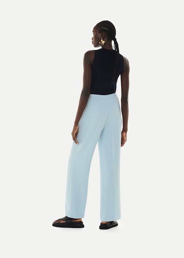 Pale Blue Anna Full Length Pants 