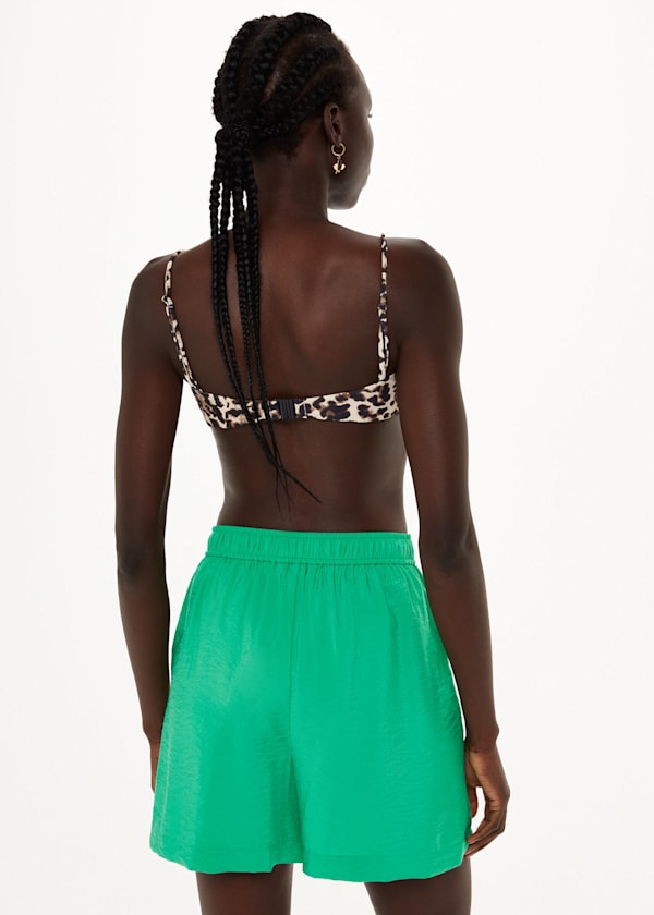 Green Nicola Elasticated Waist Short