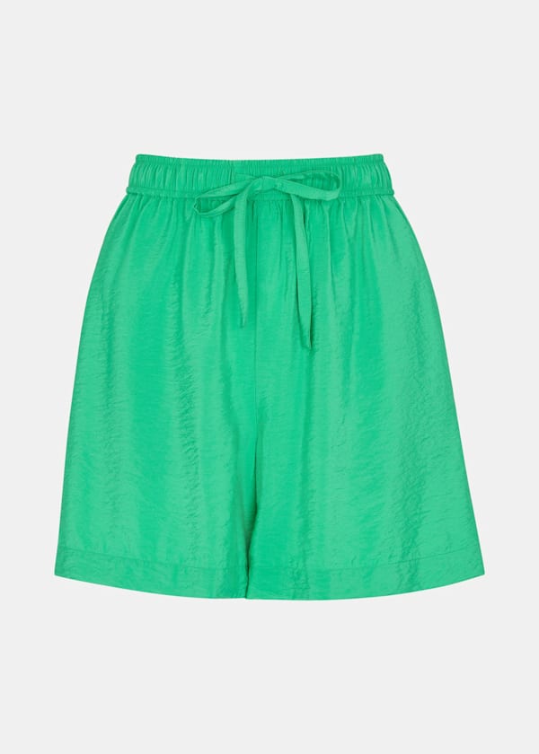 Green Nicola Elasticated Waist Short