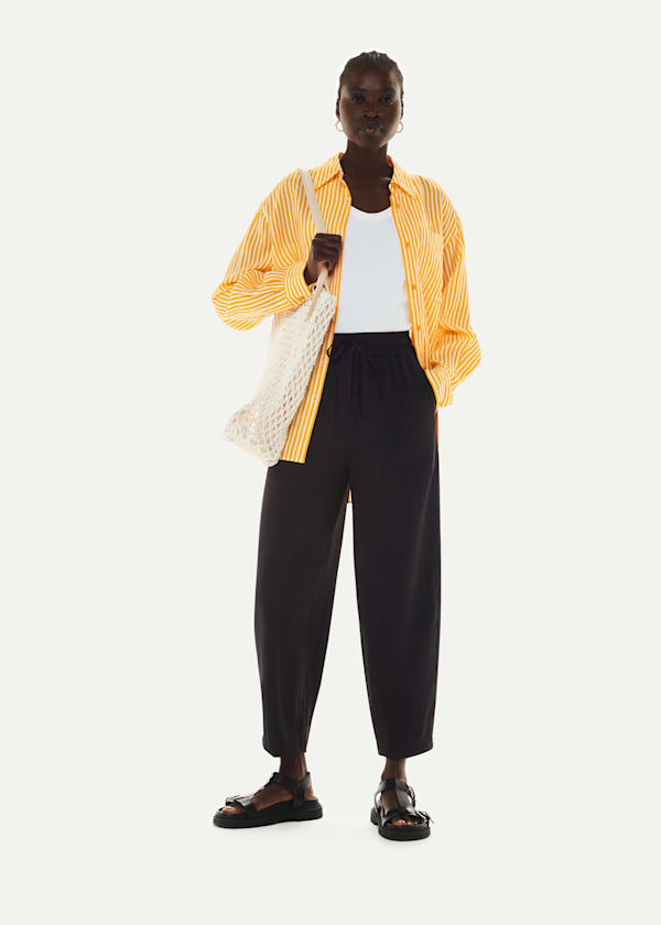 Black Tie Waist Nicola Trouser