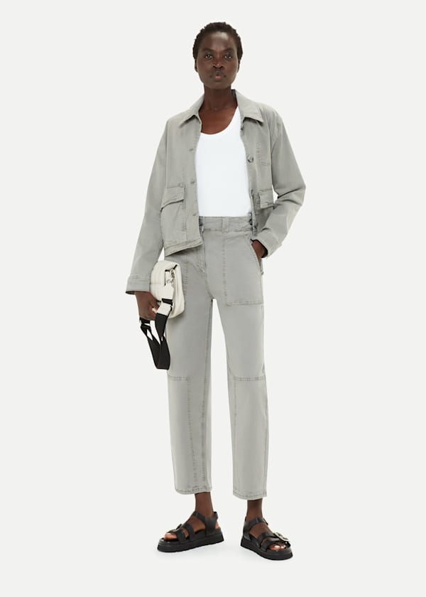 Khaki Alice Pocket Detail Trouser
