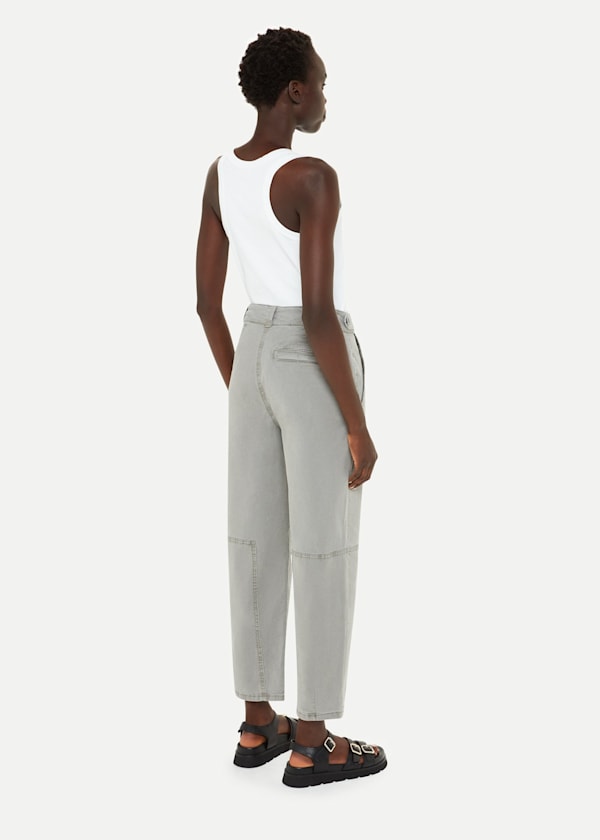 Khaki Alice Pocket Detail Pants 