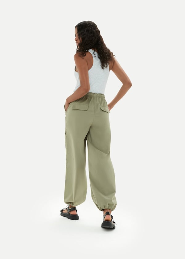 Sage Green Pippa Parachute Pants 
