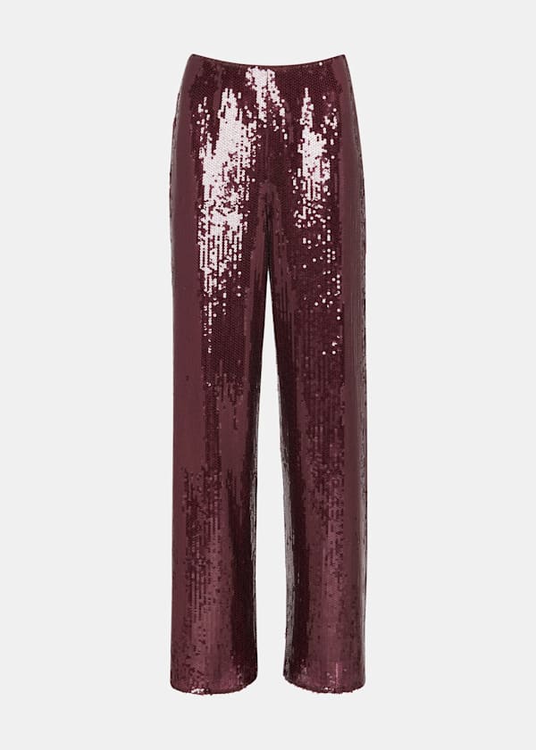 Aubergine Sandra Sequin Trouser