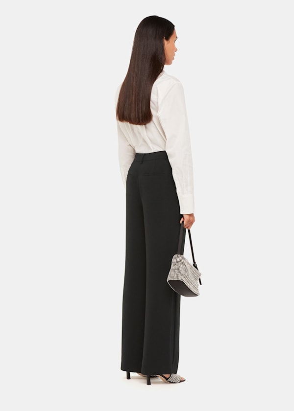 Black Satin Side Stripe Tux Trouser