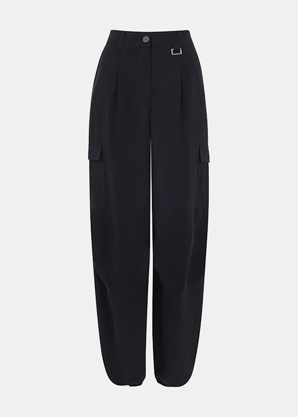 Navy Grace Luxe Cargo Pant