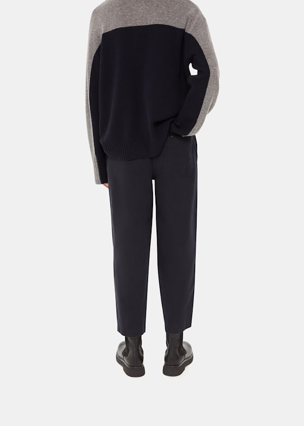 Washed Black Marie Elasticated Waist Chino