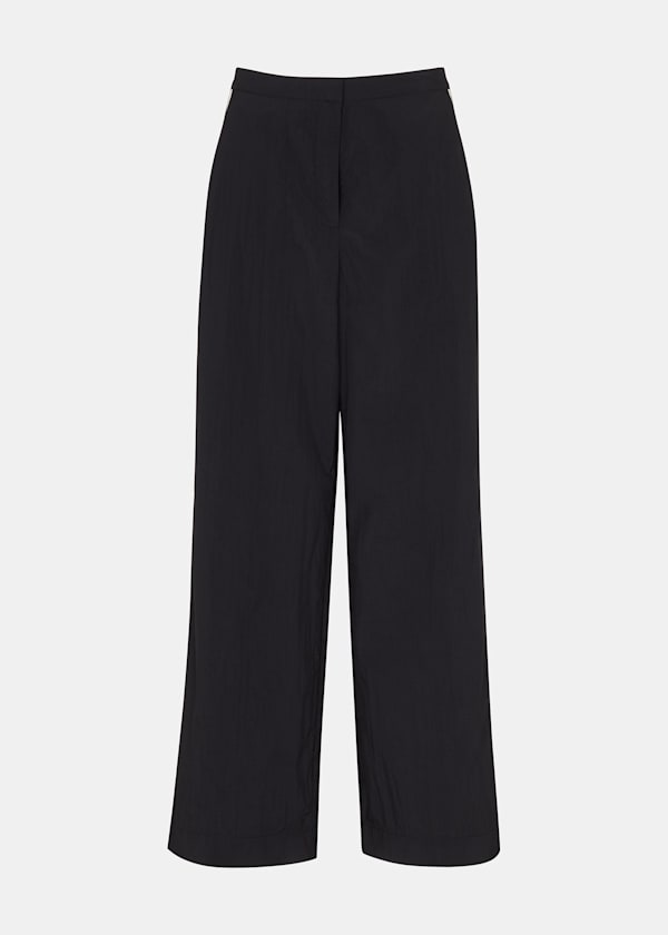 Black Ezra Side Stripe Trouser