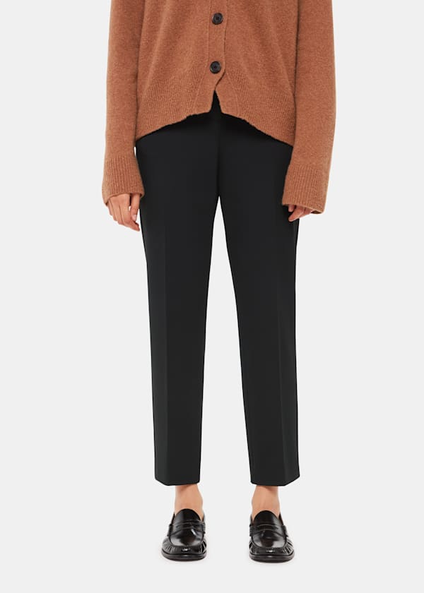 Black Petite Lily Cigarette Trouser