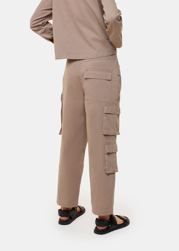Taupe Phoebe Casual Utility Trouser