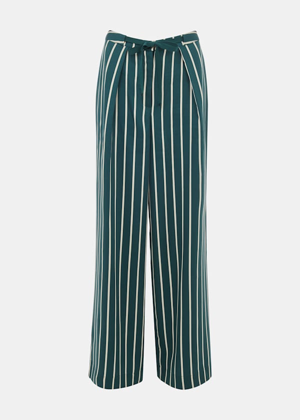 Green Alex Stripe Pants 