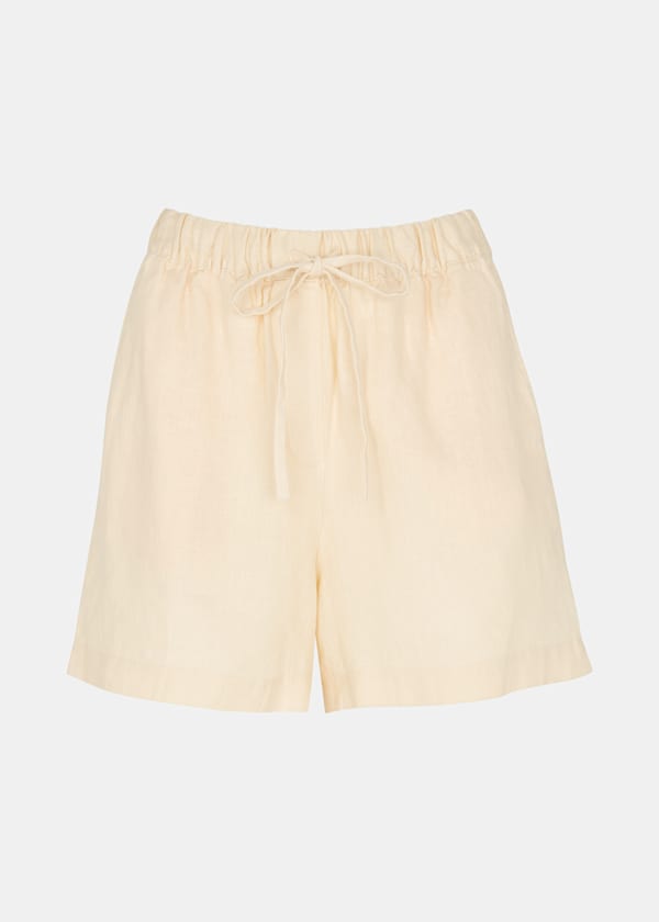 Ivory Linen Elasticated Short