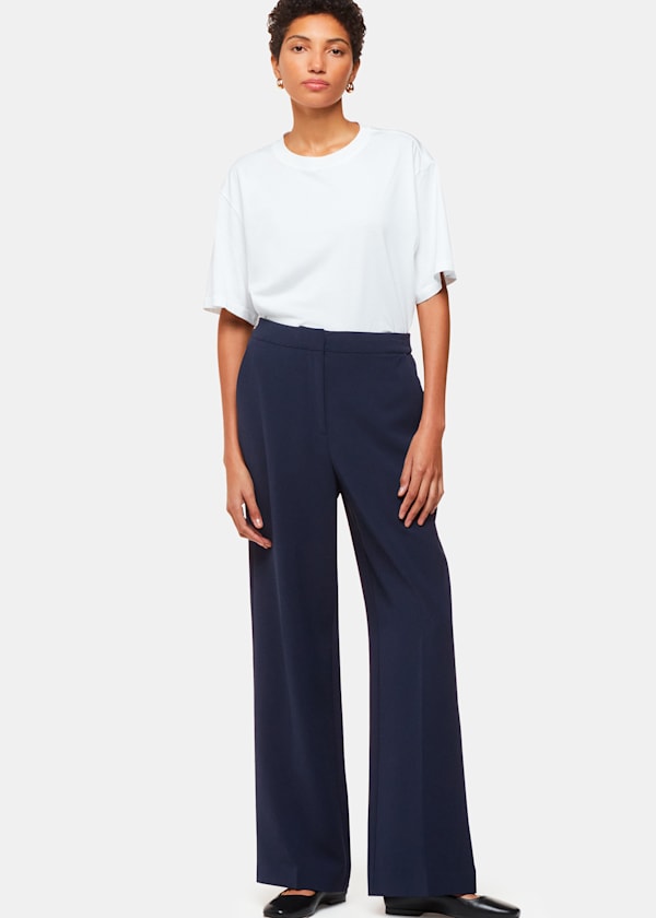 Navy Full Length Trouser