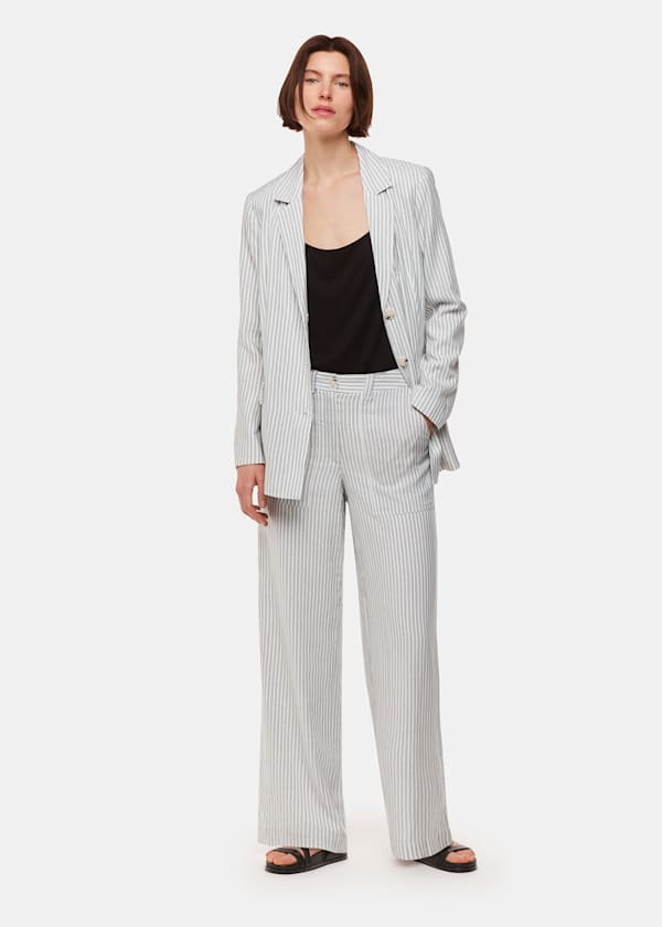 Ivory Luna Stripe Trouser