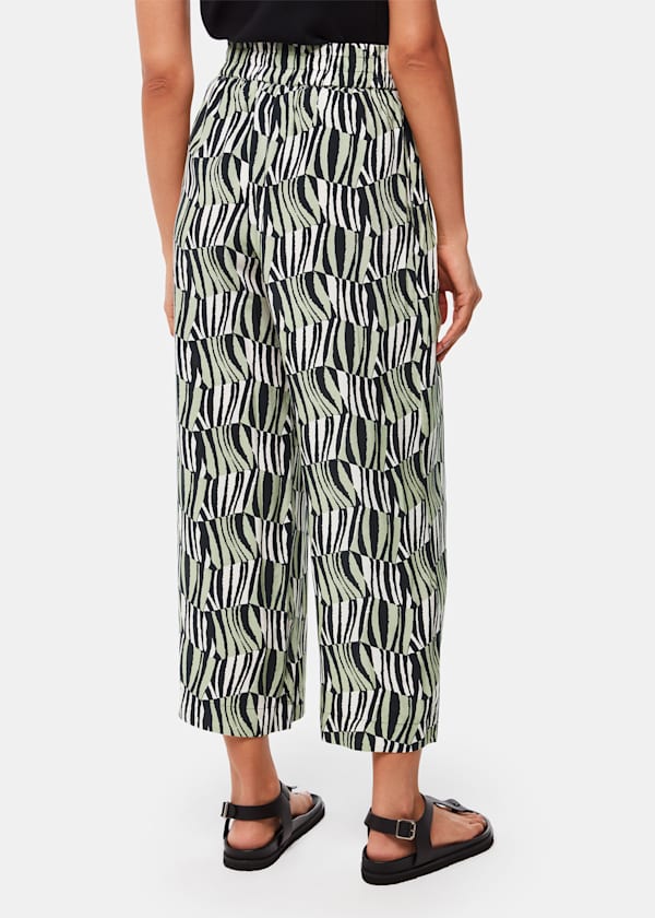 Multicolour Checkerboard Tiger Trouser
