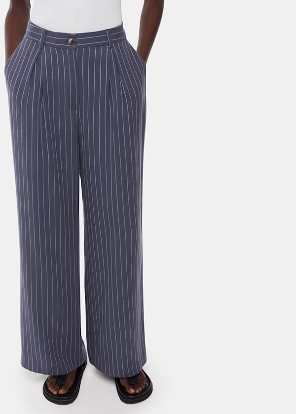 Navy Lottie Pinstripe Trouser