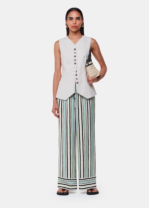 Multicolour Vertical Stripe Nicola Trouser