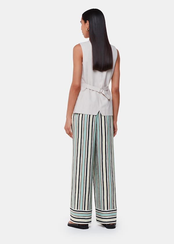 Multicolour Vertical Stripe Nicola Trouser