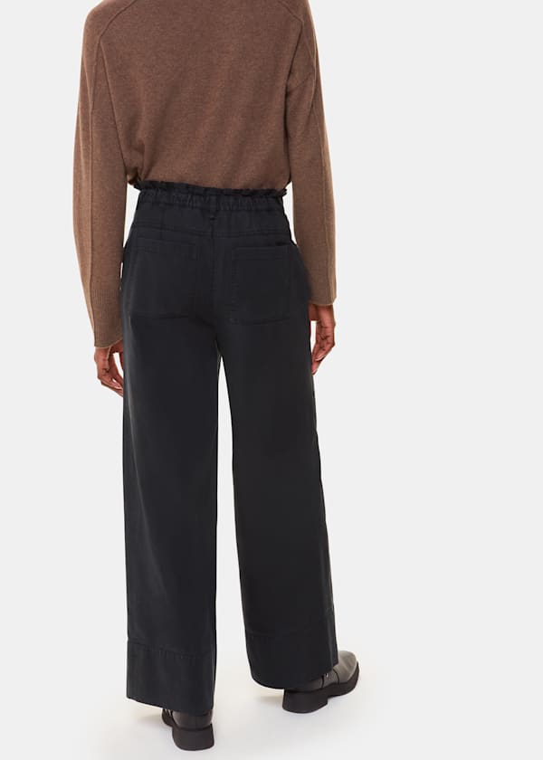 Black Charlie Drawstring Pant
