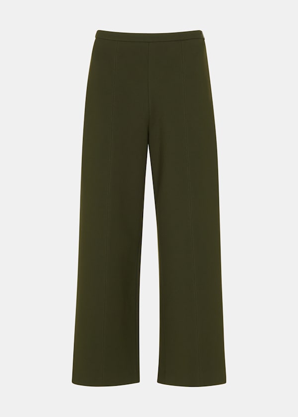 Khaki Camilla Wide Leg Trouser