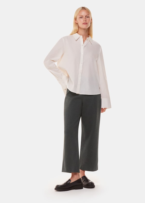 Grey Marl Camilla Wide Leg Trouser