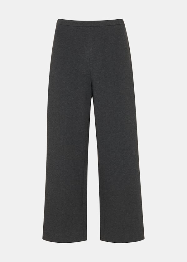 Grey Marl Camilla Wide Leg Trouser